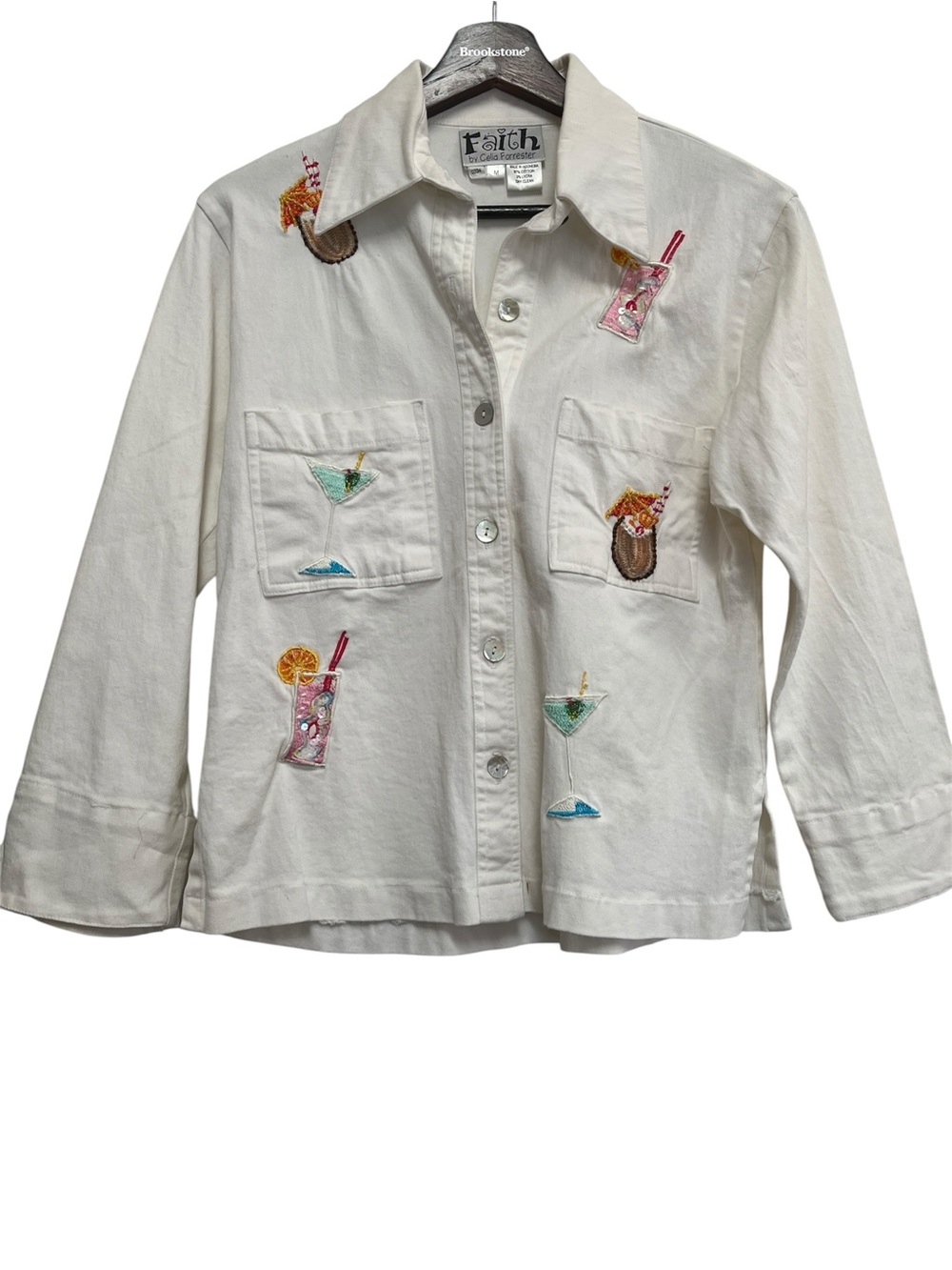 Faith by Calla Forrester cocktails, vintage jacket/shirt size M